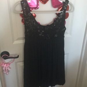 Black sequin dress!